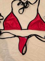Wicked Weasel Bikini Rood Zwart maat M, Verzenden, Zo goed als nieuw, Rood, Bikini