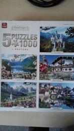 Puzzel King Landscape collection 5x1000, Legpuzzel, Meer dan 1500 stukjes, Zo goed als nieuw, Ophalen