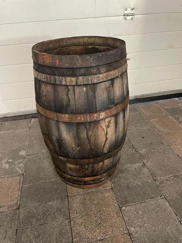 Regenton model bloembak, echt hout beschikbaar voor biedingen