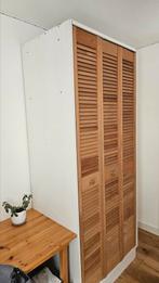 kledingkast met 3 houten Louvre deuren, Ophalen, Gebruikt, 200 cm of meer, Met hangruimte