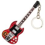 Angus Young ACDC sleutelhanger van hout gitaar keychain, Info@deconoord.nl, Deco Noord, Nieuw, Ophalen of Verzenden