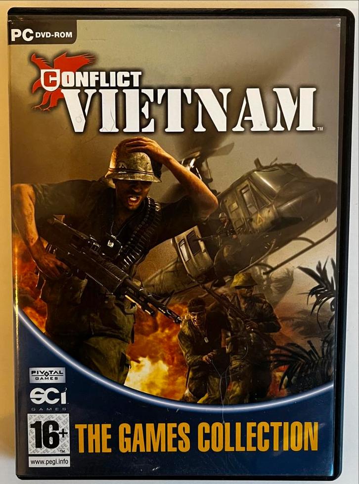PC Game: Conflict Vietnam - Actie in de jungle!, Spelcomputers en Games, Games | Pc, Gebruikt, Shooter, 1 speler, Vanaf 16 jaar