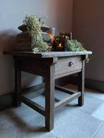 Robuust houten bijzettafeltje tafeltje salontafel hoffz hout, Ophalen, Gebruikt, Minder dan 50 cm, Overige houtsoorten