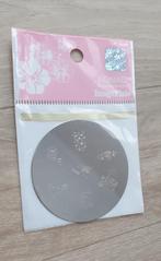 Konad nail art stempel plaat m35, Verzenden, Zo goed als nieuw, Zilver, Handen en Nagels