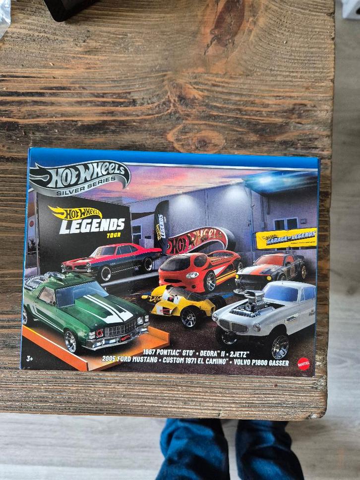 Hot Wheels Silver Series Auto's Legends Tour 6-Pack, Hobby en Vrije tijd, Modelauto's | Overige schalen, Nieuw, Auto, Ophalen of Verzenden