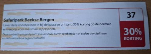 Safaripark Beekse Bergen kortingsbon, Tickets en Kaartjes, Recreatie | Dierentuinen, Drie personen of meer, Kortingskaart