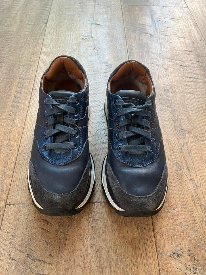 Bally Leren Sneakers Blauw Maat 37, Kleding | Dames, Schoenen, Zo goed als nieuw, Sneakers of Gympen, Blauw, Ophalen of Verzenden