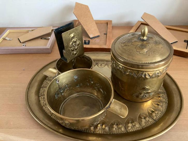 Mooi rookstel van Klaas Dijkstra - Vintage, Antiek en Kunst, Antiek | Koper en Brons, Brons, Ophalen of Verzenden