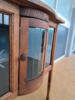 Vintage thee kastje, geslepen sterren, bol deurtje, dienblad, Antiek en Kunst, Ophalen