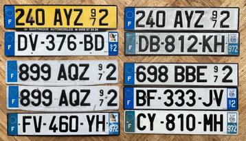 nummerplaat kentekenplaat kenteken MARTINIQUE beschikbaar voor biedingen