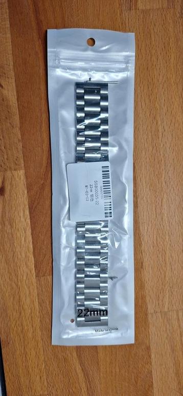 Nieuwe smartwatchband van mooi staal 22mm  beschikbaar voor biedingen