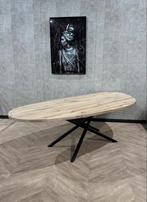 Organische vorm Leaf eiken eettafel 240x110cm mikado *nieuw, Huis en Inrichting, 100 tot 150 cm, Eikenhout, Ophalen of Verzenden