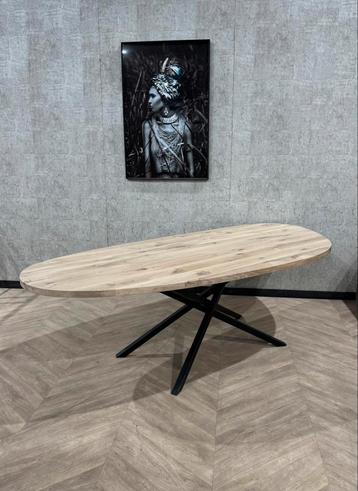 Organische vorm Leaf eiken eettafel 240x110cm mikado *nieuw beschikbaar voor biedingen
