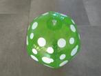 Strandbal/ Beach bal, groen met witte stippen., Ophalen of Verzenden, Zo goed als nieuw