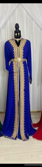 Takshita caftan kaftan lebsa dfien, Kleding | Dames, Gelegenheidskleding, Ophalen of Verzenden, Nieuw, Blauw, Overige typen