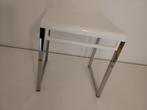 Vintage space age bijzet tafeltje gedy wit chroom retro, Ophalen, Huis en Inrichting