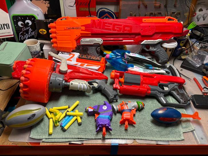 Grote partij nerf geweren, Kinderen en Baby's, Speelgoed | Buiten | Actiespeelgoed, Gebruikt, Ophalen