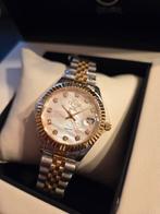 GV2 Naples Collectie Dameshorloge - Diamanten & Gouden Accen, Staal, Polshorloge, Nieuw, Goud