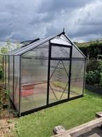 Broeikas 2.5m x 2,7m 6mm Polyplaten hobbykas tuinkas, Tuin en Terras, Ophalen, Polycarbonaat, Zo goed als nieuw, Aluminium