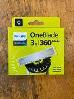 Philips OneBlade 360 Mesjes - 3 stuks, Ophalen of Verzenden, Nieuw, Gehele gezicht, Verzorging