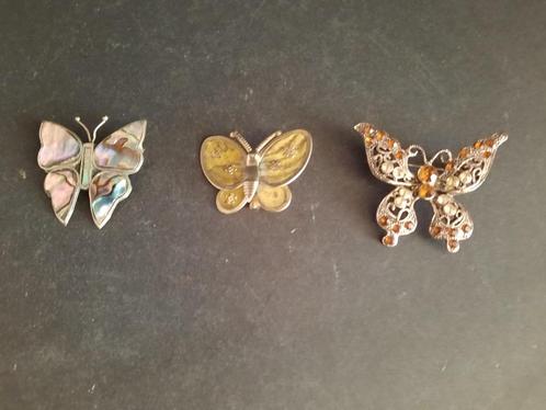 Broches vlinder, Sieraden, Tassen en Uiterlijk, Broches, Zo goed als nieuw, Overige materialen, Overige kleuren, Minder dan 4 cm
