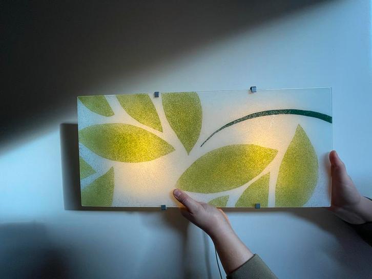 IKEA Gyllen Wandlamp, Huis en Inrichting, Lampen | Wandlampen, Gebruikt, Glas, Ophalen of Verzenden