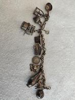 Bedel armband met 10 cent Wilhelmina (1937), Ophalen of Verzenden, Gebruikt, Zilver, Overige materialen