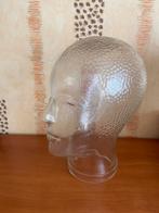 Glazen kop / mannequin glazen hoofd jaren 80 vintage, Ophalen of Verzenden, Zo goed als nieuw