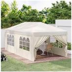 Pop-up opvouwbaar Tuinpaviljoen Marquee Pergola. 3x6m. Creme, Verzenden, Nieuw, 5 tot 8 meter, Opvouwbaar