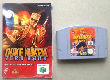 Duke Nukem Zero Hour voor de Nintendo 64 + boekje beschikbaar voor biedingen