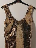 Gouden pailletten jurk, maat 36, nieuw, Overige kleuren, Nieuw, Ophalen of Verzenden, Maat 36 (S)