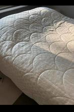 Crèmekleurige sprei/deken 260x260cm, Gebruikt, Beige, Tweepersoons, Ophalen of Verzenden