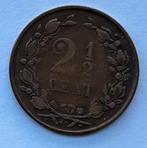 2 en een halve cent 1886, Postzegels en Munten, Ophalen of Verzenden, Koning Willem III, Overige waardes