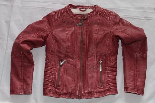 Barbara Farber winterjas bomber jack imitatie leer maat 140, Kinderen en Baby's, Kinderkleding | Maat 140, Zo goed als nieuw, Meisje
