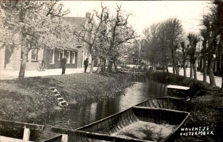 Oostermeer - haventje, Verzamelen, Ansichtkaarten | Nederland, Gelopen, Friesland, Voor 1920, Ophalen of Verzenden