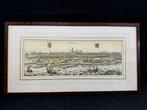 Erg mooie en Leuke Ets van Schiedam in kleur 38 x 71,5, Antiek en Kunst, Kunst | Etsen en Gravures, Verzenden