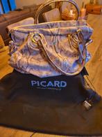 Mooie nette picard tas slangenprint leer, Ophalen of Verzenden, Zo goed als nieuw, 30 cm of meer, Minder dan 35 cm