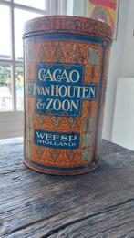 Vintage Van Houten Cacao Blik, Antiek en Kunst, Antiek | Tin, Ophalen of Verzenden