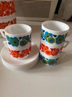 Arcopal lotus koffiekopjes met schotels, Huis en Inrichting, Keuken | Servies, Ophalen of Verzenden, Overige stijlen, Kop(pen) en/of Schotel(s)