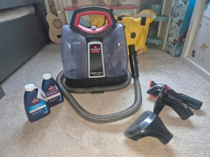 Bissel MultiClean Spot & Stain Reiniger, Witgoed en Apparatuur, Stofzuigers, Zo goed als nieuw, Waterstofzuiger, Minder dan 1200 watt