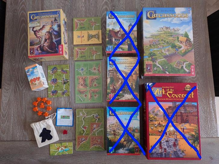 Carcassonne en uitbreidingen, Hobby en Vrije tijd, Gezelschapsspellen | Bordspellen, Nieuw, Vijf spelers of meer, Ophalen of Verzenden
