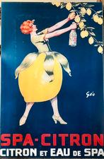 Vintage Giclee Reproduction Advertising Poster "Spa-Citron", Ophalen, Gebruikt, Reclamebord