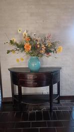 Sidetable in donker hout, Huis en Inrichting, Tafels | Sidetables, Gebruikt, 100 tot 150 cm, Klassiek, Ophalen of Verzenden