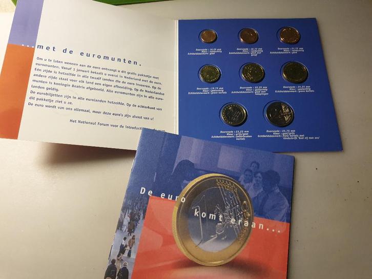 Eurokit 2001 Introductie Euro, Postzegels en Munten, Munten | Nederland, Setje, Euro's, Koningin Beatrix, Ophalen of Verzenden