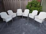 Set van 6 tuinstoelen, Tuin en Terras, Tuinstoelen, Ophalen, Gebruikt, Kunststof, Stapelbaar