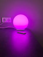 Tafellamp Led dimbaar multicolor  20cm, Huis en Inrichting, Lampen | Tafellampen, Ophalen, Zo goed als nieuw, Glas, Minder dan 50 cm