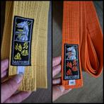 Matsuru Budoband (dik) Oranje & Geel 280cm | Nieuw, Judo, Nieuw, Ophalen of Verzenden, Vechtsportmateriaal