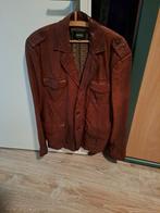 Te koop leren jas, Ophalen of Verzenden, Gedragen, Maat 48/50 (M), Bruin