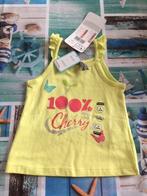 Nieuw Geel topje ' 100% Cherry ' - Maat 67 cm ( 6 maanden ), Kinderen en Baby's, Babykleding | Maat 68, Ophalen of Verzenden, Nieuw