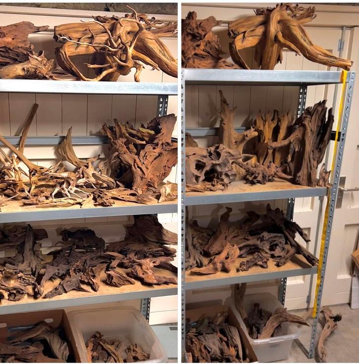 Partij Kienhout / Driftwood / Spiderwood, Hout Decoratie, Dieren en Toebehoren, Vissen | Aquaria en Toebehoren, Zo goed als nieuw